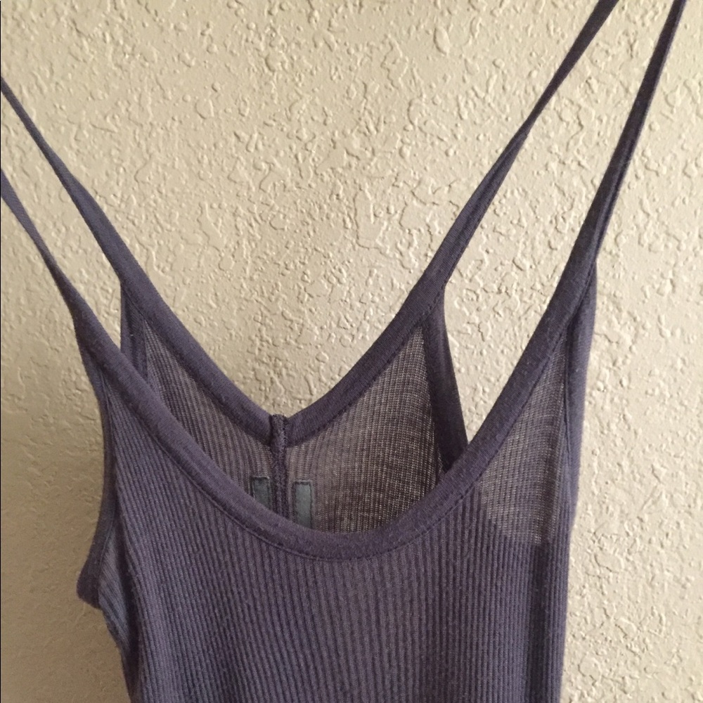 Rick Owens charcoal/dust gray tank dress