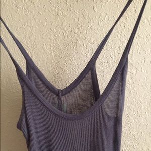 Rick Owens charcoal/dust gray tank dress