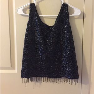 Vintage Sequin beaded flapper top