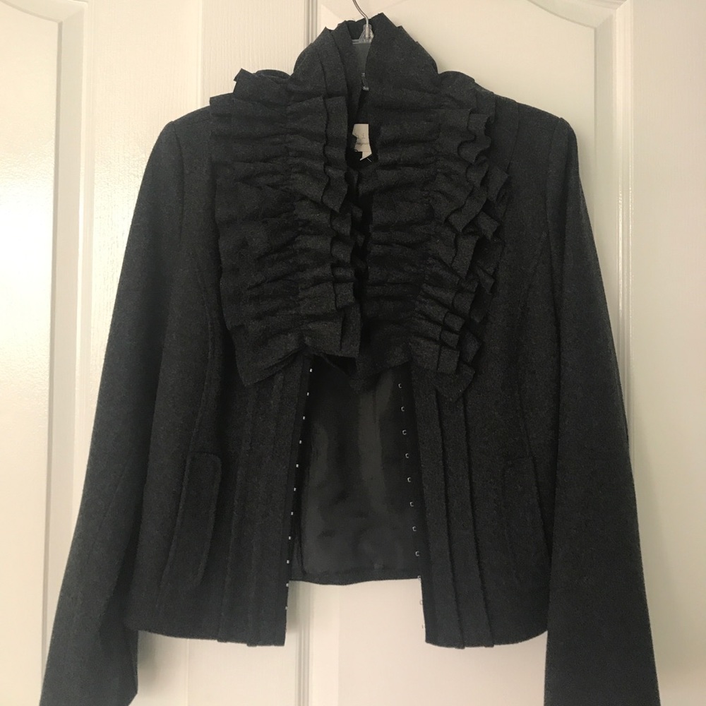 Ruffled Wool Jacket
