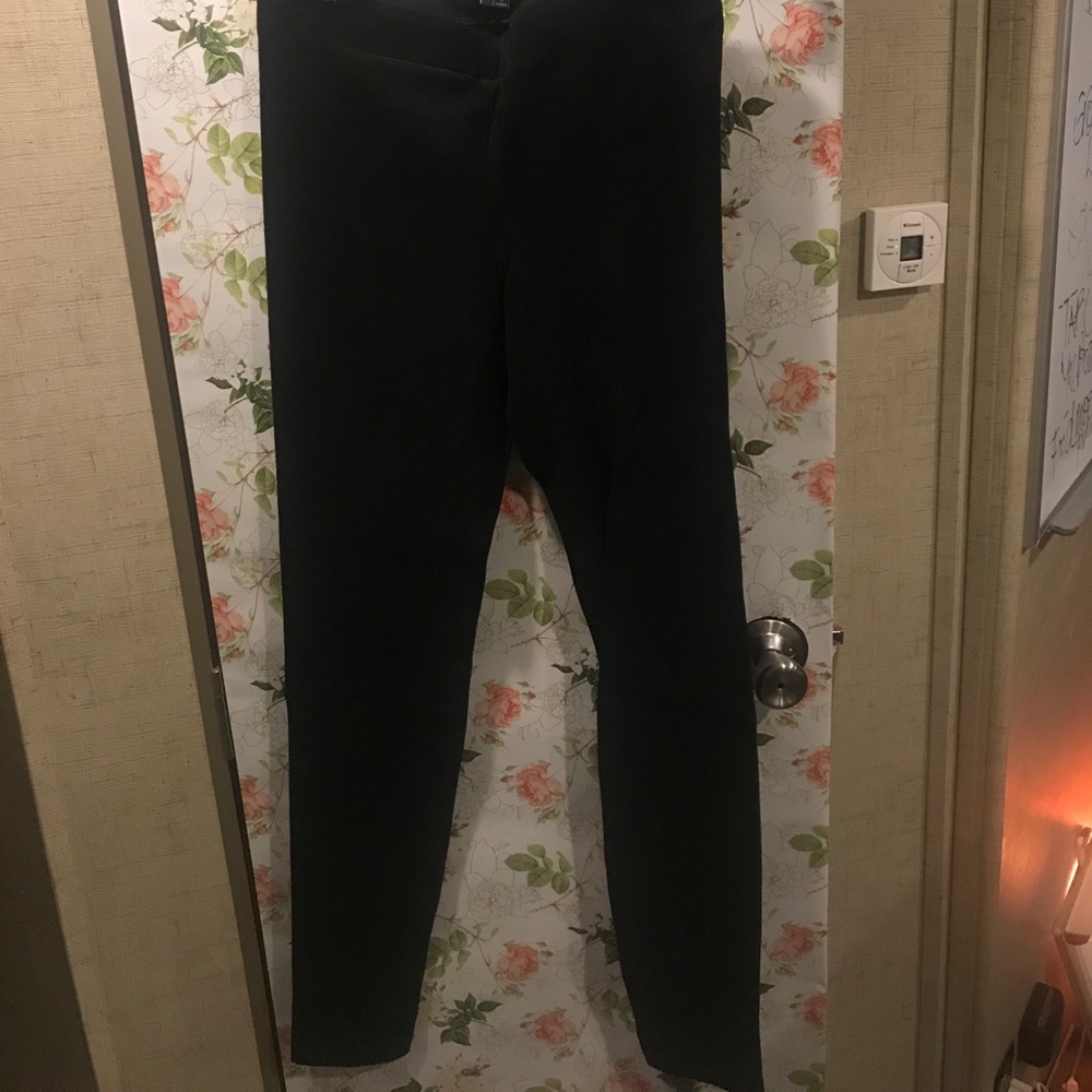 Vince black suede pant size M retail $1100