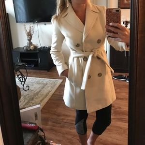 White banana republic coat