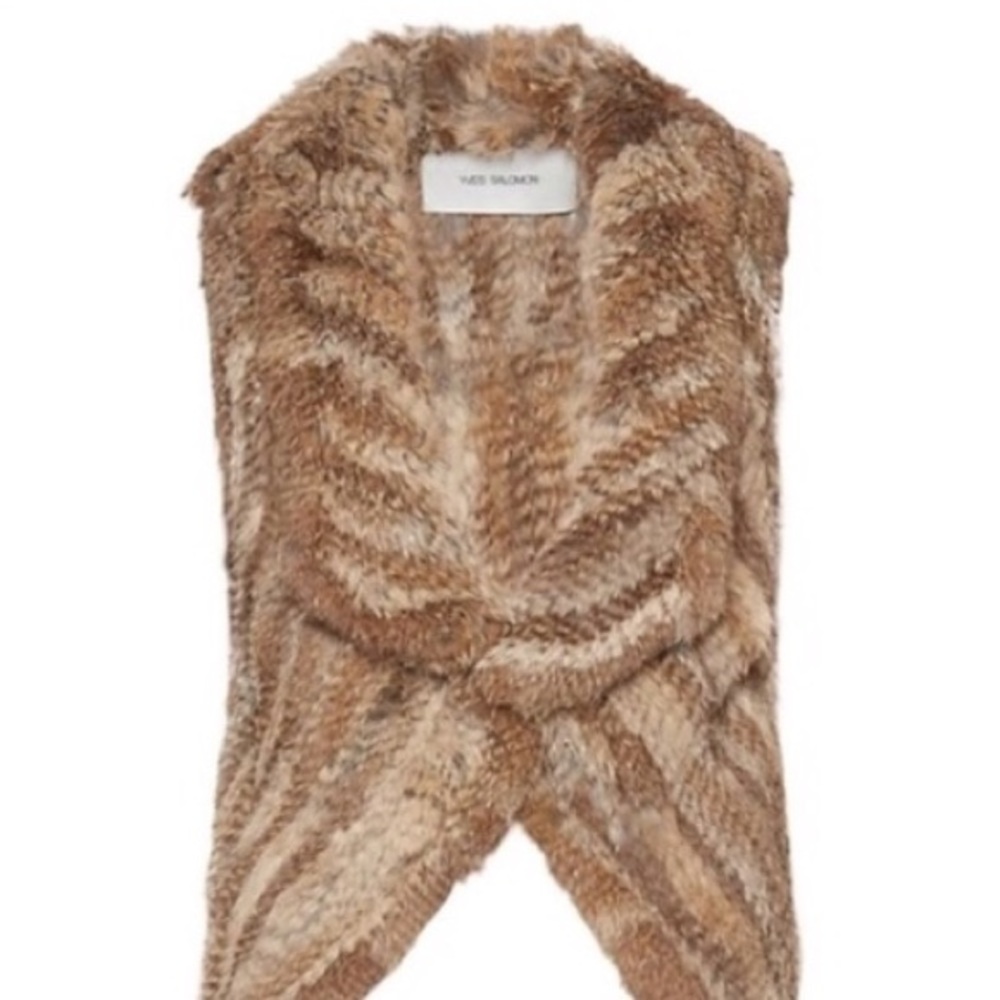 ❌❌SOLD❌❌Yves Salomon Rabbit Fur Vest