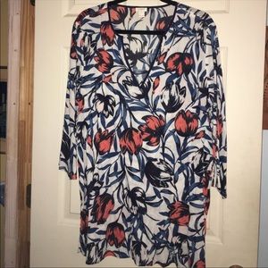 J. Crew Floral bathing suit coverup