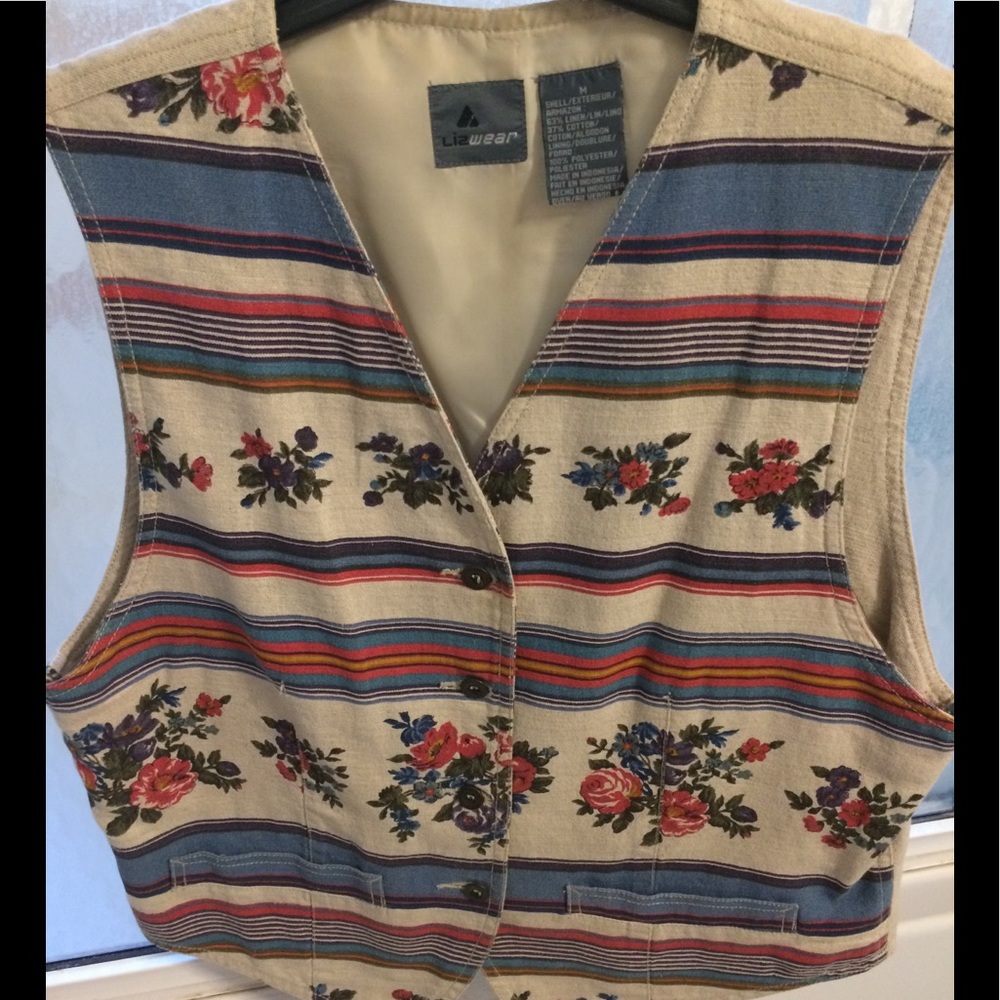 Liz Wear button front vest