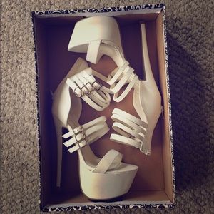 White Platform Stiletto Heels