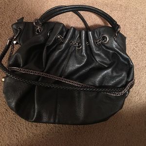 Black hobo purse