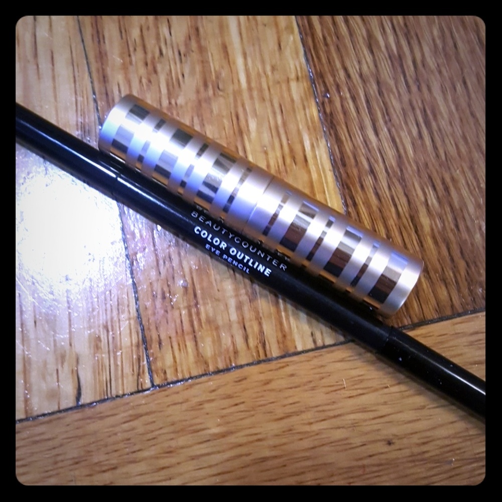 Beautycounter Black Eye Pencil + Petal & Plum Lip