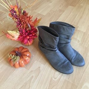 Suede Booties