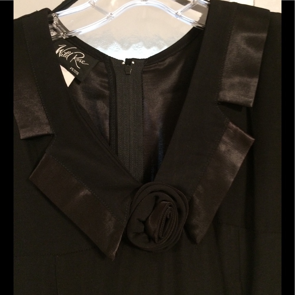 Gorgeous black dress with collar embellishment