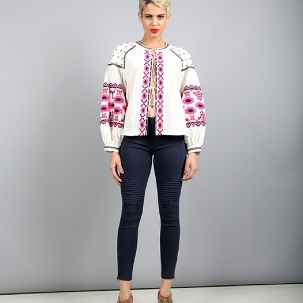 Beulah Style Moto Jeggings