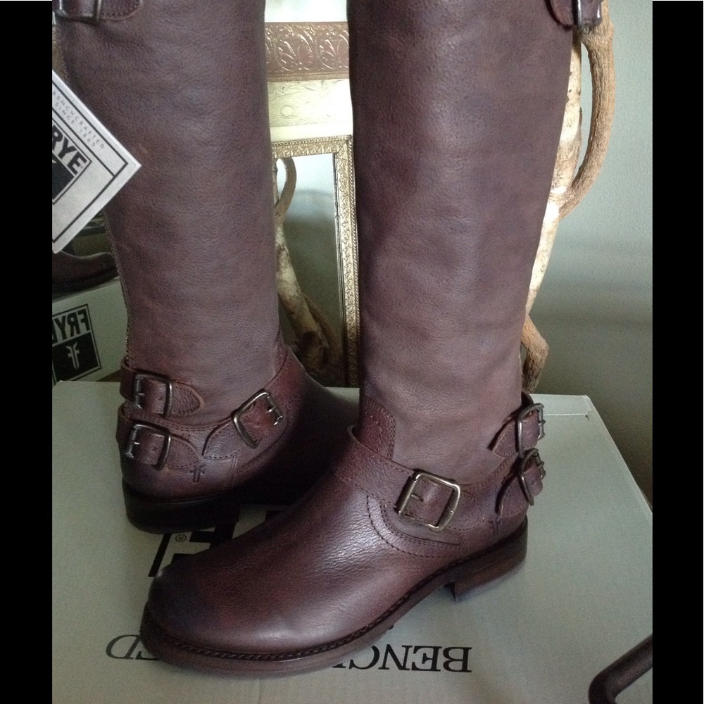 Frye Veronica Back Zip Engineer/Riding Boot