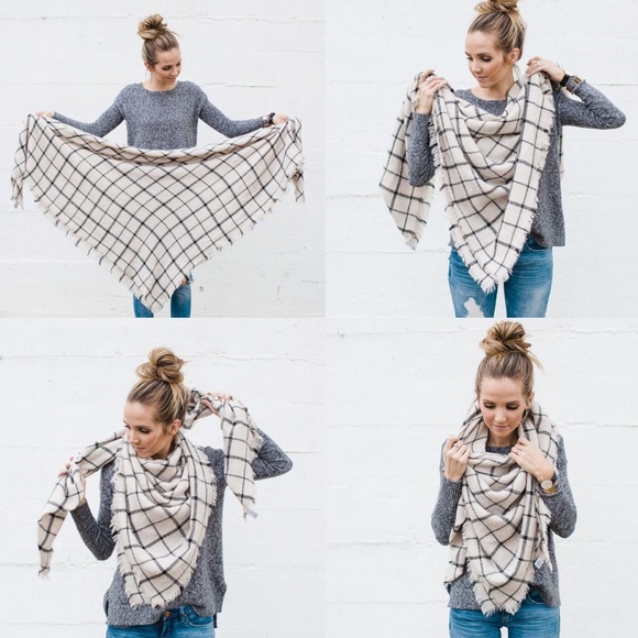 Plaid Blanket Scarf - Picture 8 of 8