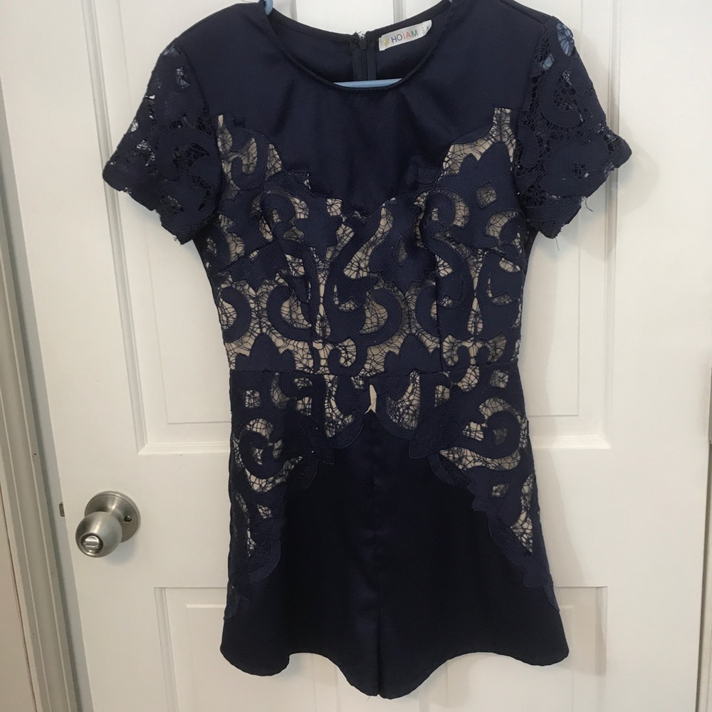 Navy romper
