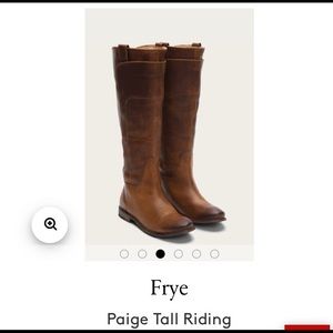 Frye Paige Tall Riding Boots- Cognac Calf