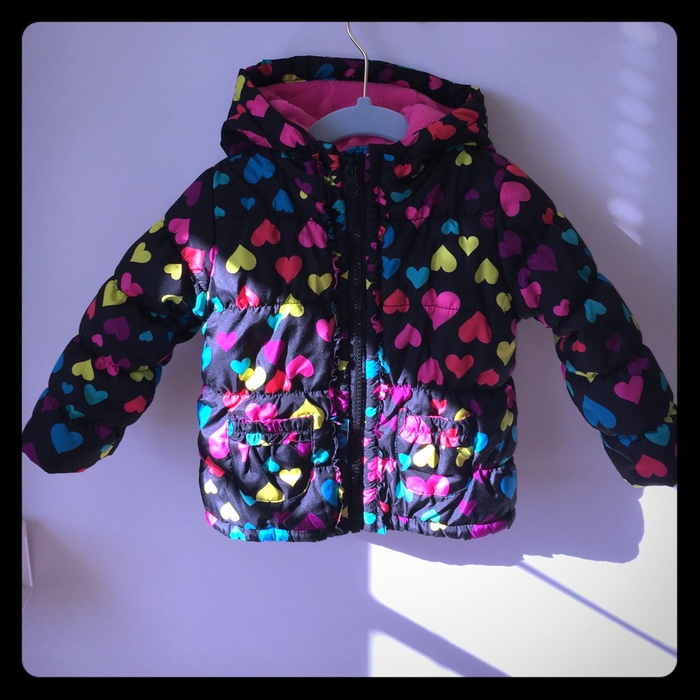 Children's place fleece lined puffer 12-18 months