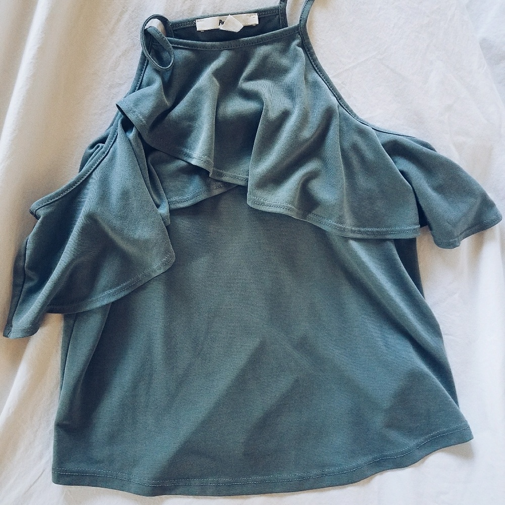 Papaya off the shoulder top