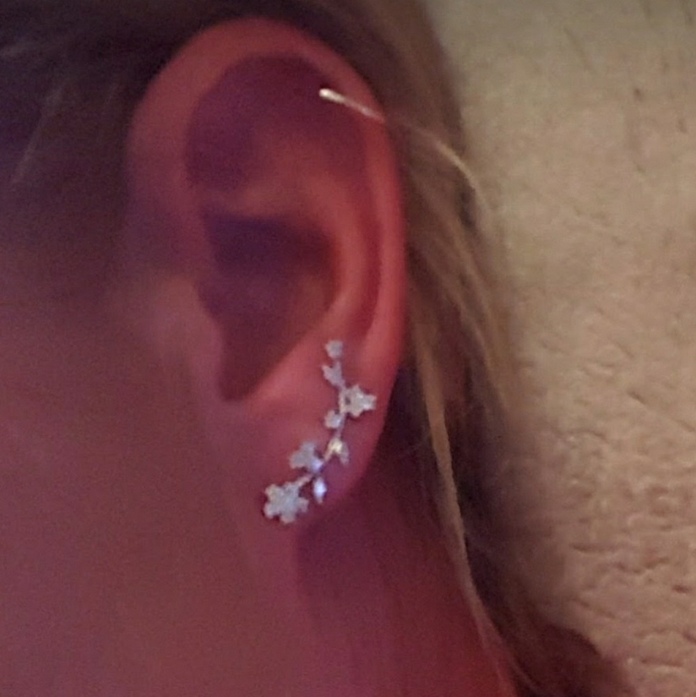 Flower Ear Cuff Earrings