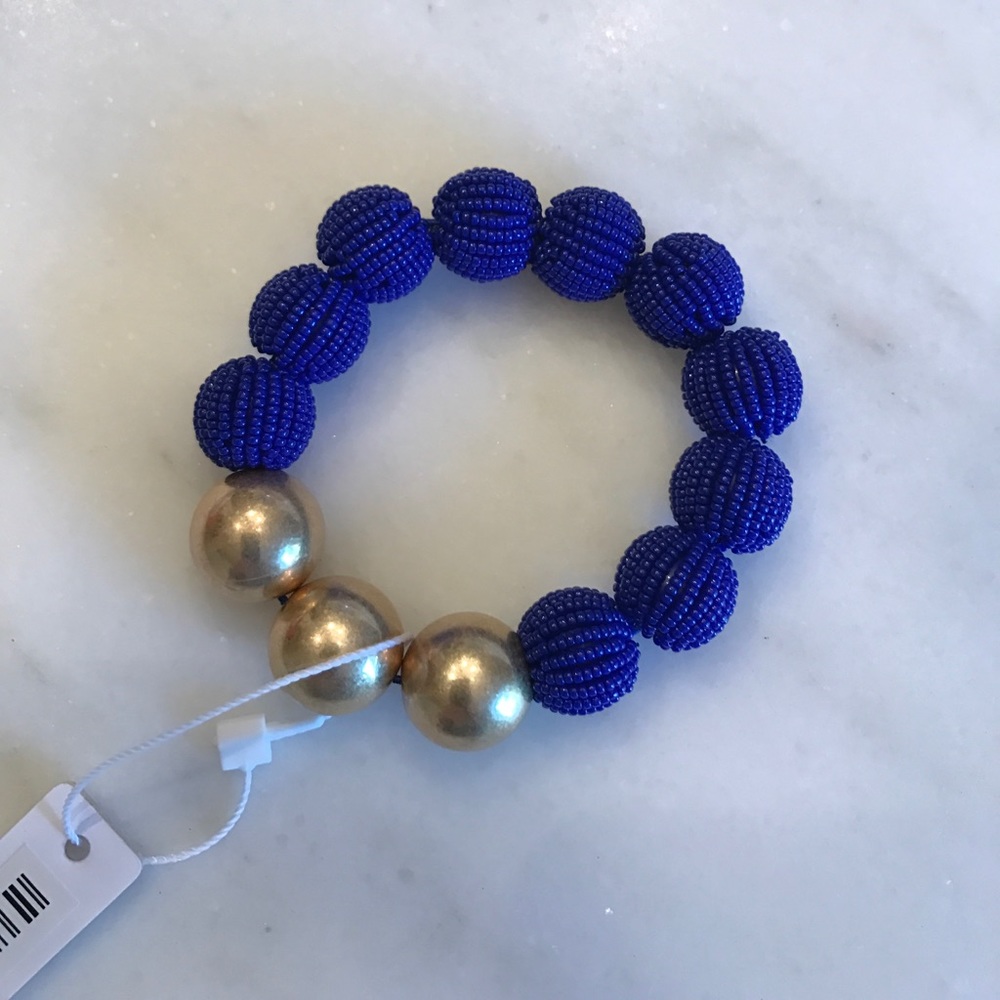 Ann Taylor Gold and Blue Bracelet