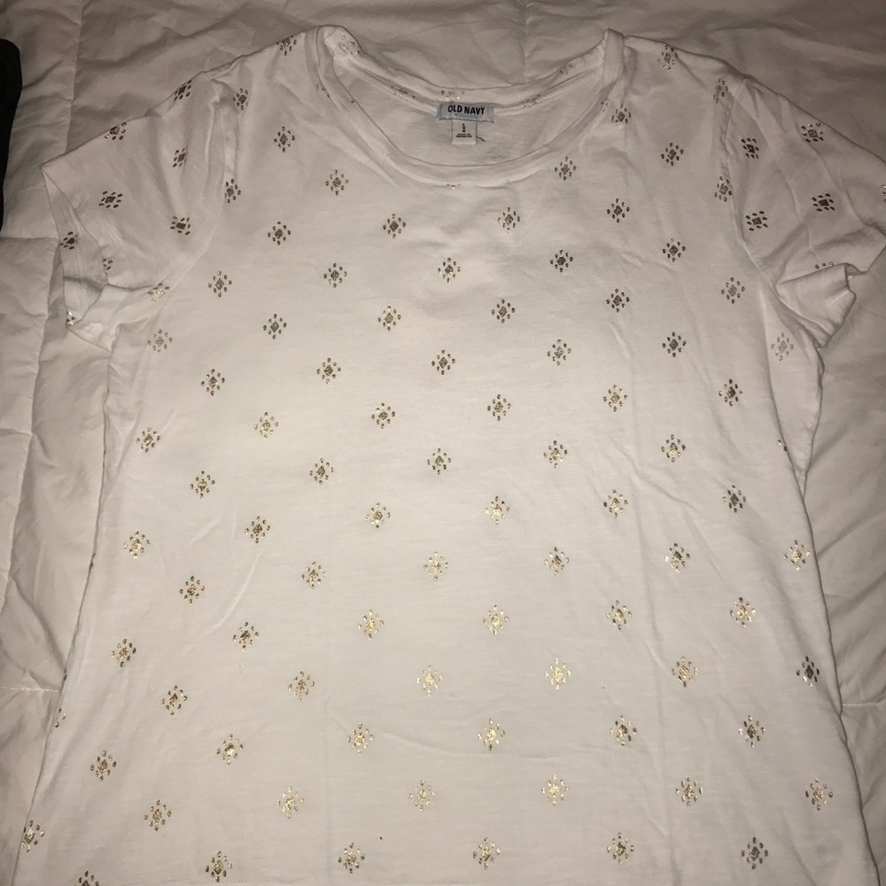 T-Shirt white with gold