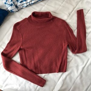 Cropped Turtleneck Sweater