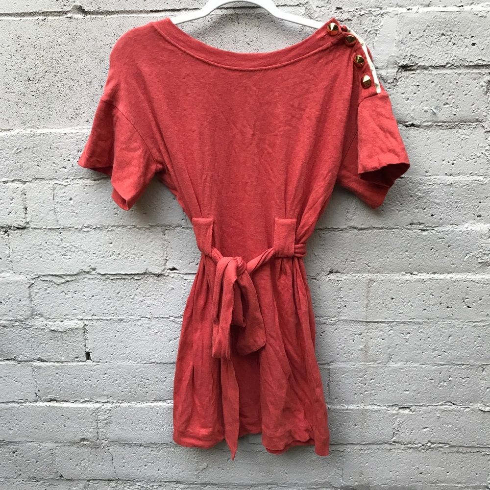 3.1 Phillip lim Studded burnt orange belted dress