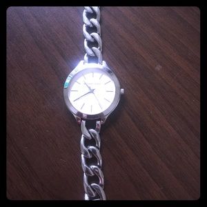 Silver Michael Kors woman's watch.