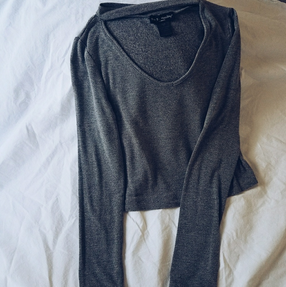 Choker neck crop top