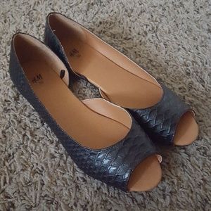 H&M Peep Toe Flats