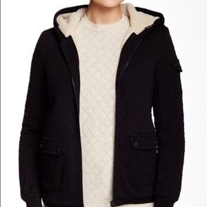 Barbour Tracks Faux Fur Trim Jacket Sz.10