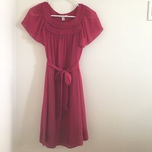Pink wedding guest dress