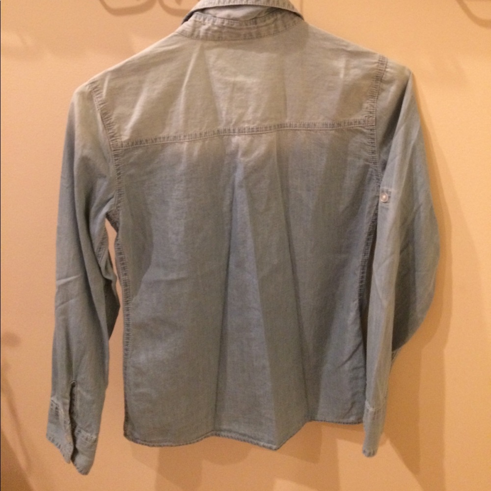 Justice size 10 girls denim shirt with detailing - Picture 3 of 4