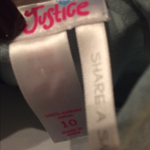 Justice size 10 girls denim shirt with detailing - Picture 4 of 4