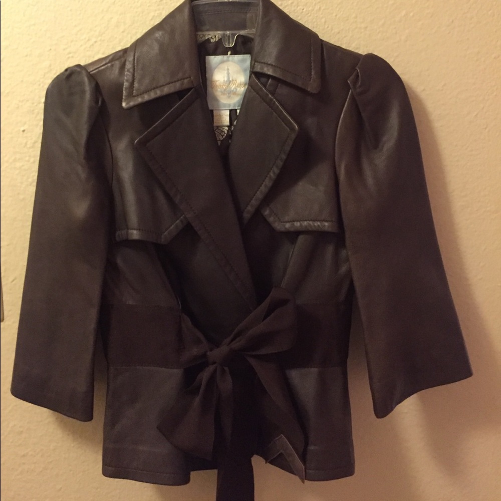 Tracy Reese leather jacket