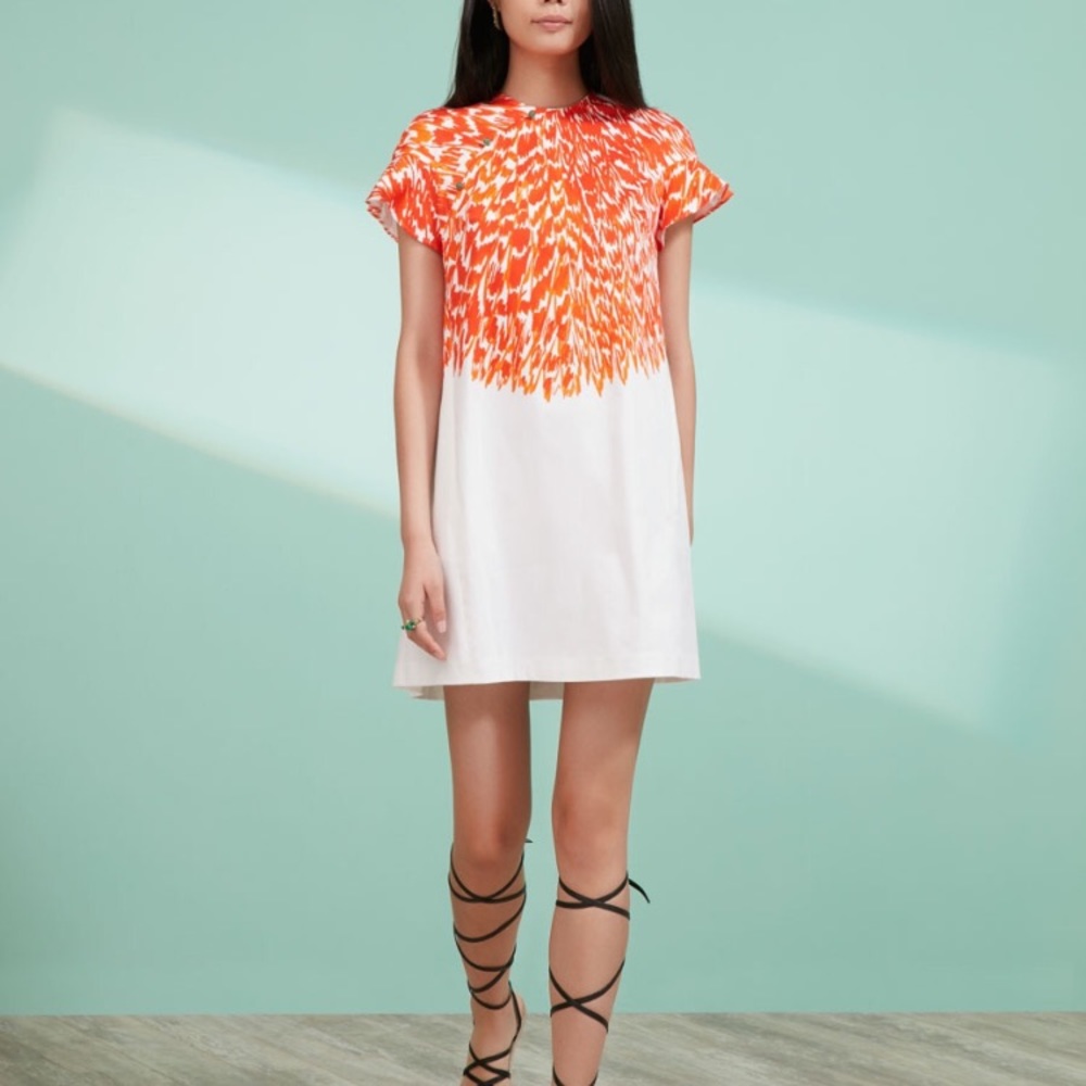Shanghai Tang Silk cotton short sleeve dress
