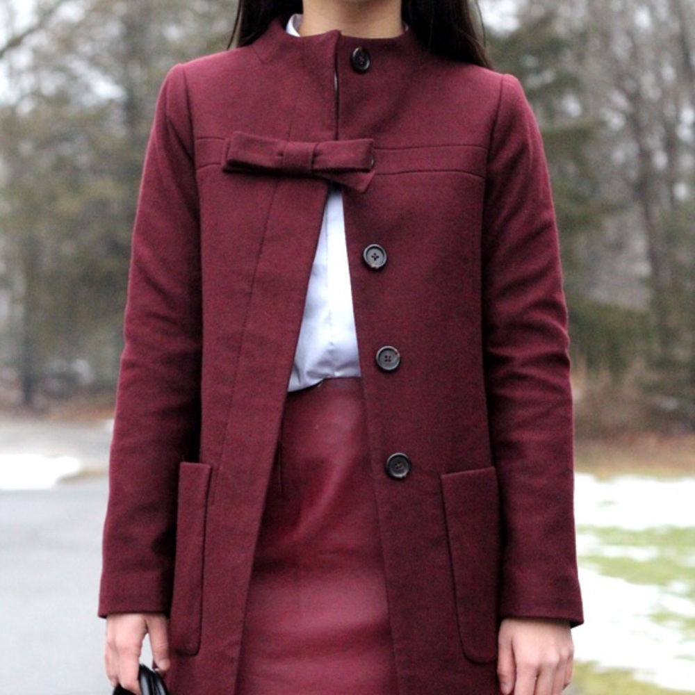 J. Crew Wool Bow Coat Never Worn NWT