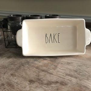 Rae Dunn BAKE rectangular loaf pan