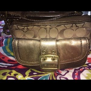 Coach bronze small purse