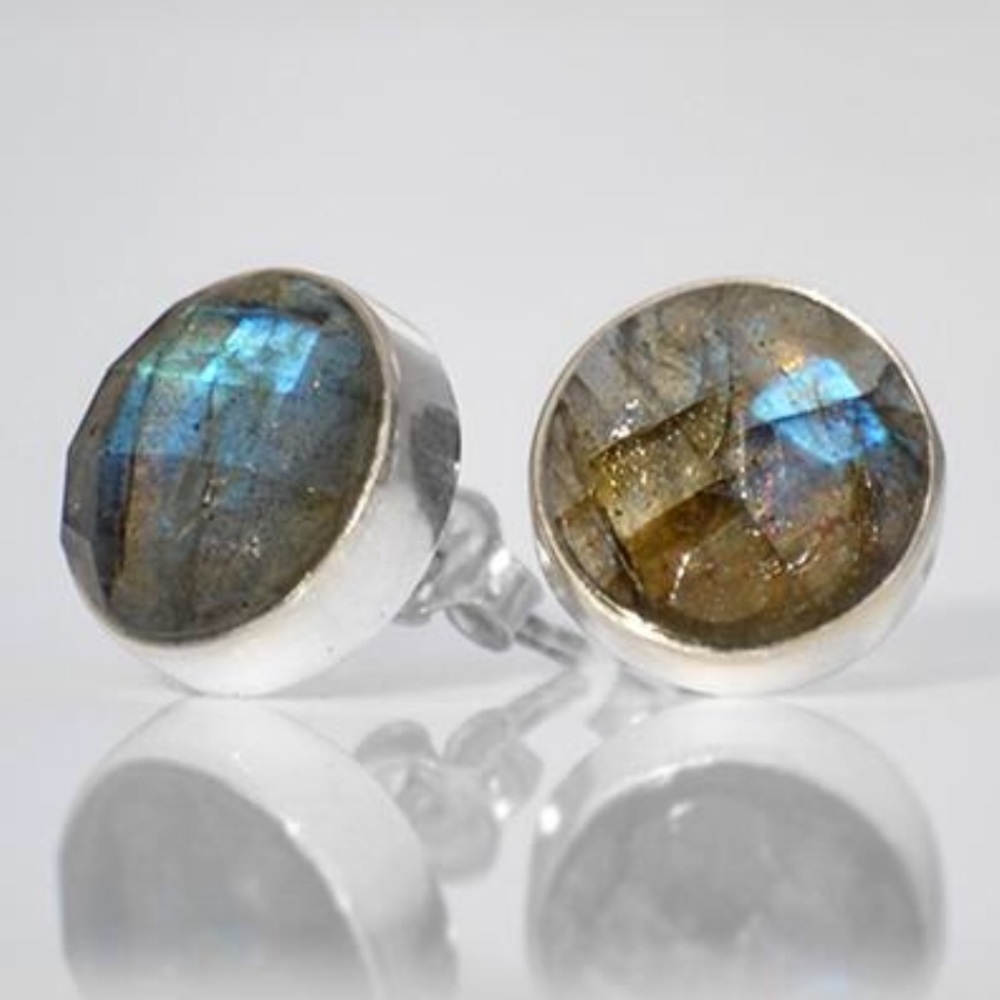 Sundance 12mm Labradorite Stud Earrings