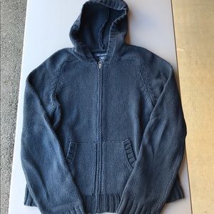 A&F Hooded Zip Up Cardigan