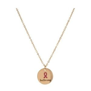 *Gold Tone Necklace "be strong" NWT