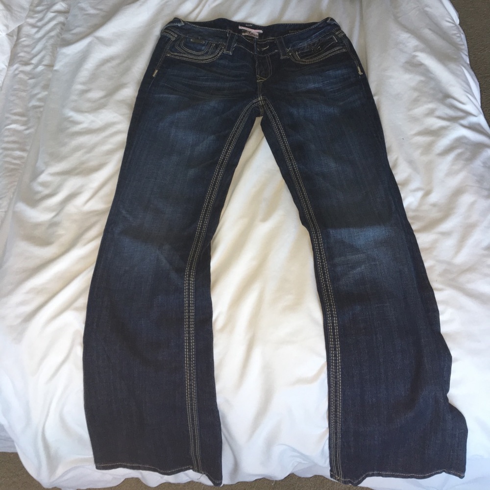 Express ReRock Jeans Barely Boot