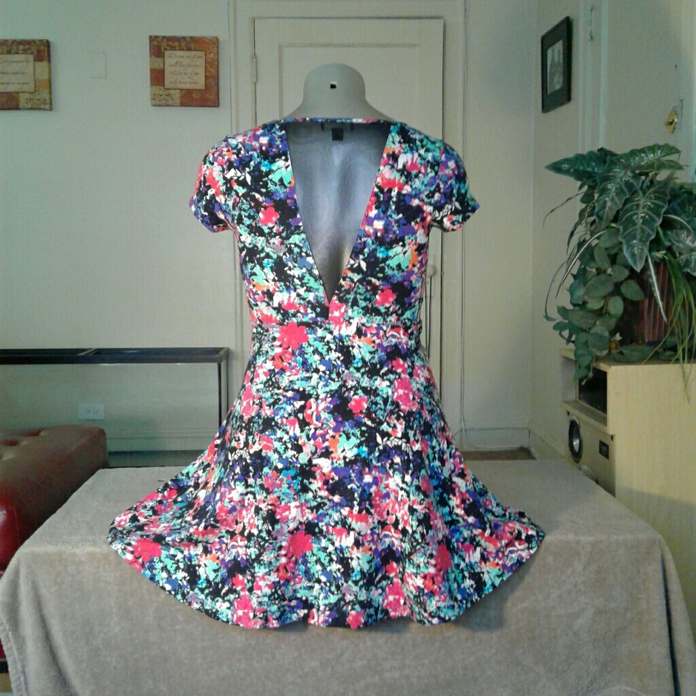 Forever 21 Multicolored Beautiful Dress_3