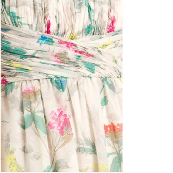 🎈NWT Ted Baker Strapless Printed Maxi Dress/Gown - Picture 4 of 8