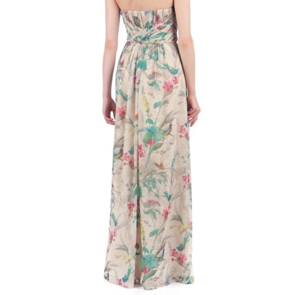 🎈NWT Ted Baker Strapless Printed Maxi Dress/Gown - Picture 5 of 8