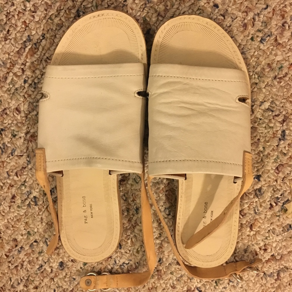 Rag and Bone Tan Flat Sandals