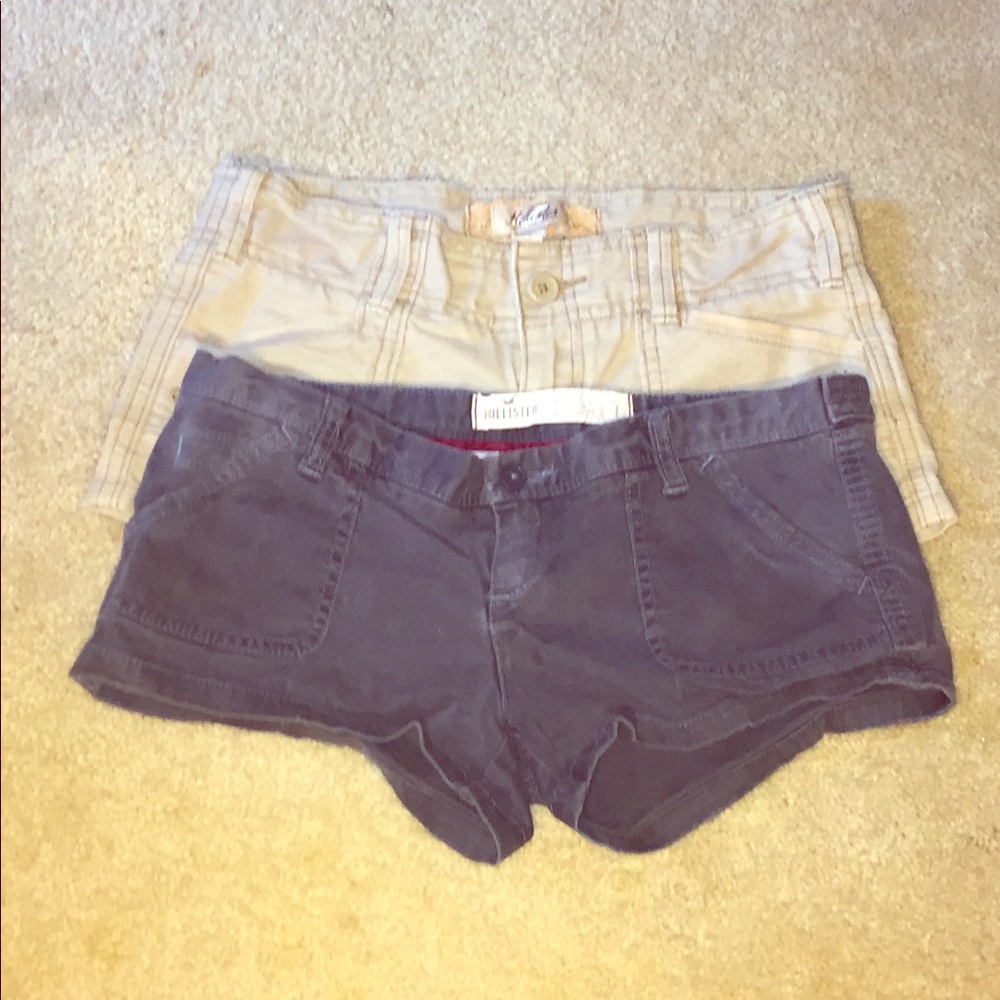 Hollister Shorts Bundle (x2), Size 1, Khaki & Navy