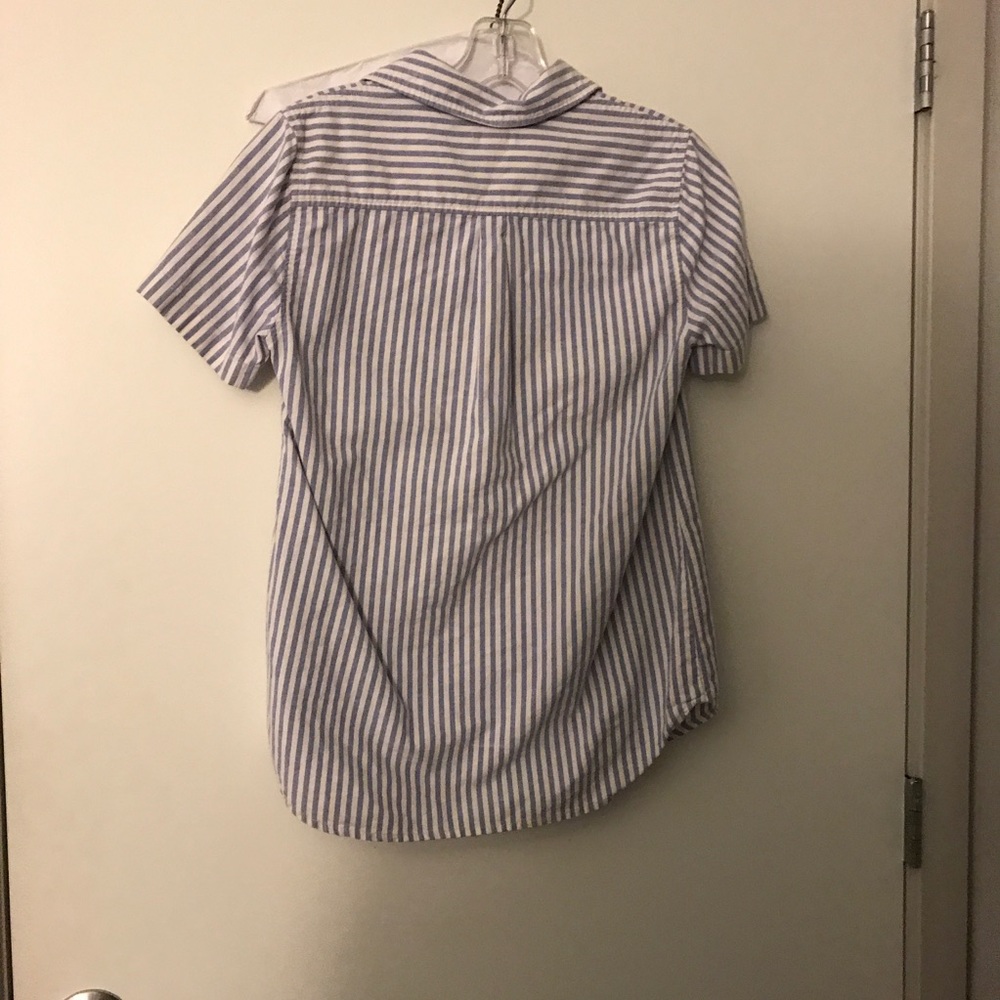 J. Crew Popover Button Up Blouse - Picture 2 of 3