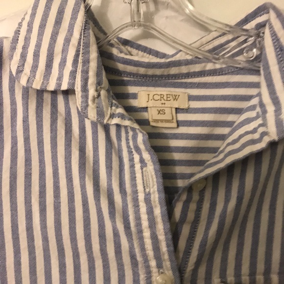 J. Crew Popover Button Up Blouse - Picture 3 of 3
