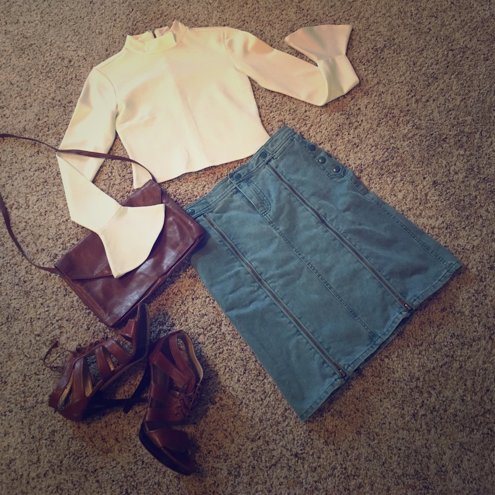 MARC Jacobs sexy  zip denim skirt